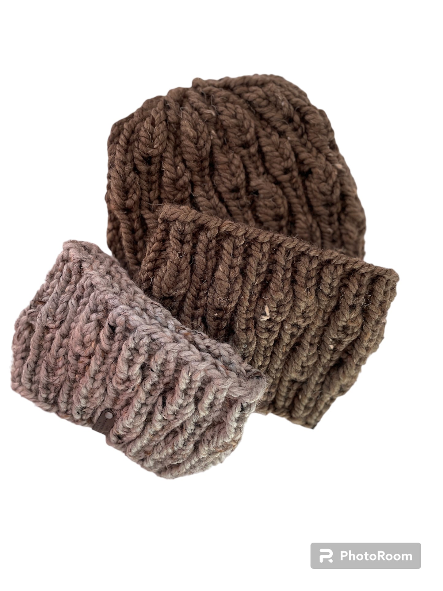 Back to Nature Headband in Grey Mix-wool blend