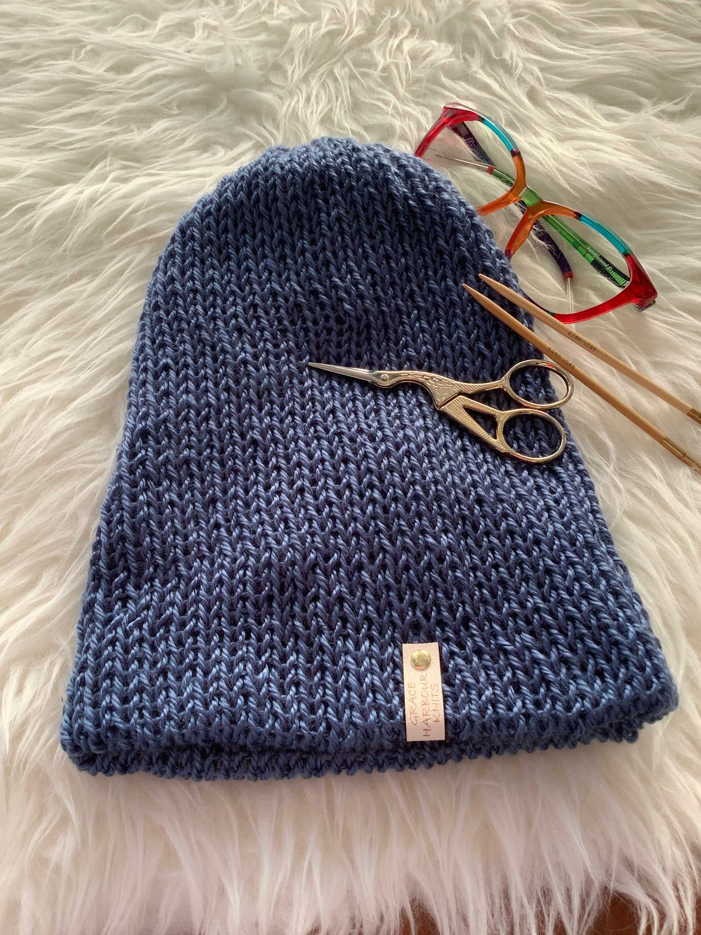 Em Beanie SOFT BLUE acrylic