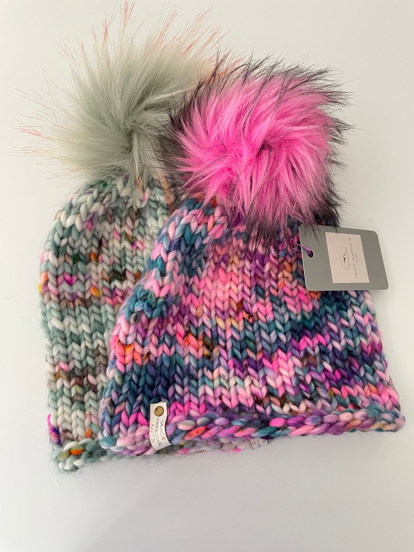 CURLY GIRL IN 'SILENT LUCIDITY' WITH SHOCKING PINK POM