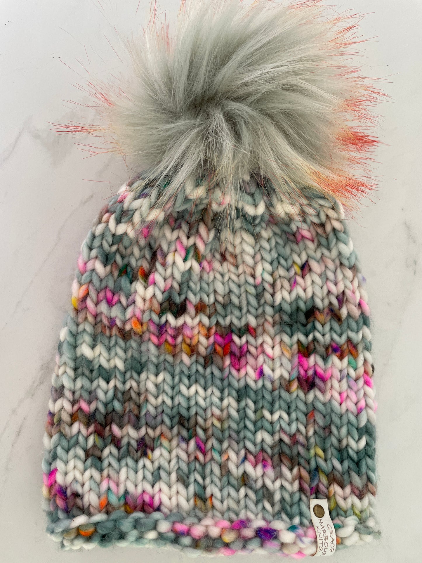 CURLY GIRL IN 'DECEMBER’ WITH SPARKY POM