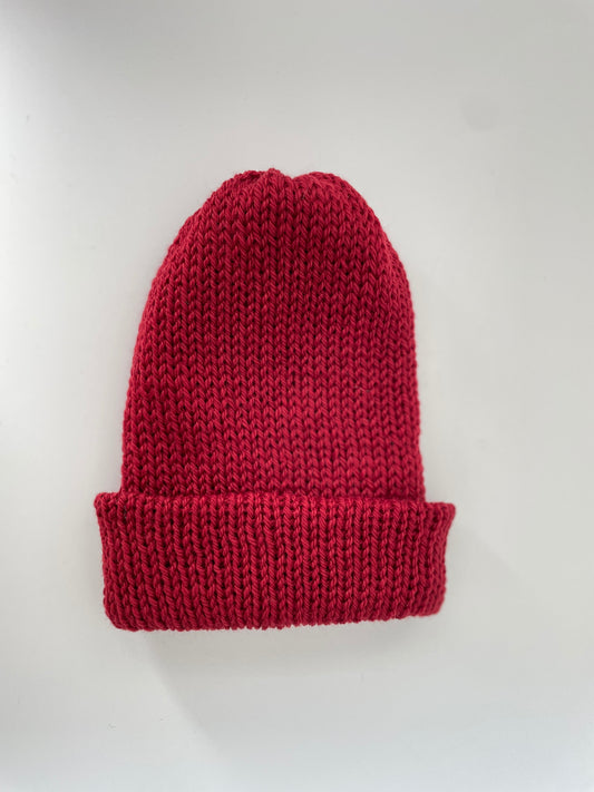 Em Beanie-all wool Claret