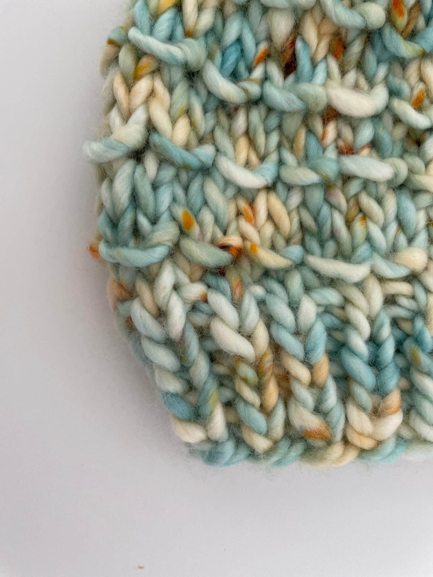 BAMBOO BEANIE IN OOAK FUN IN THE SUN WITH BLONDIE POM