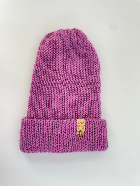 Em  Beanie Mauve- alpaca wool blend