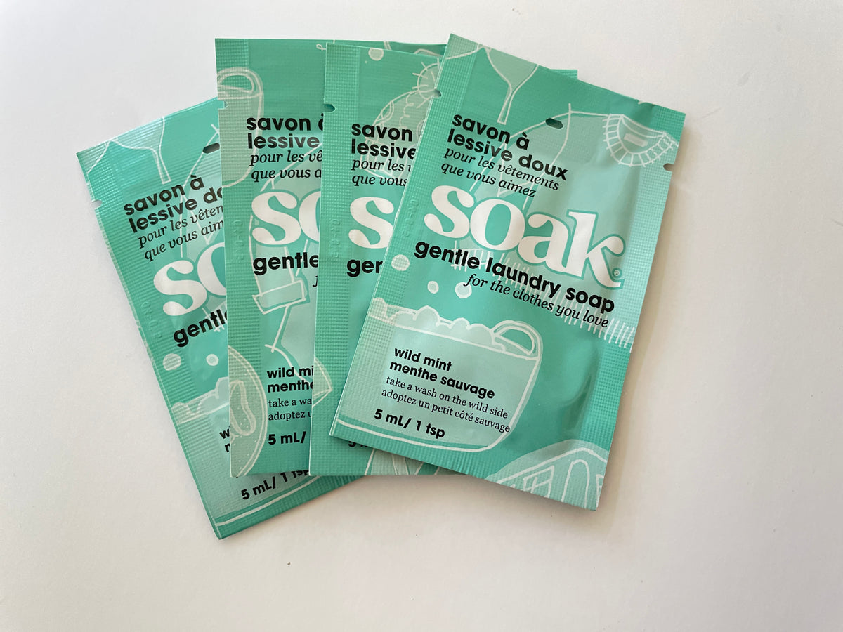 Soak sample size 5 ml, 1 tsp