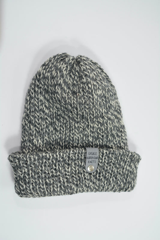 Em Beanie-all wool Grey Marl